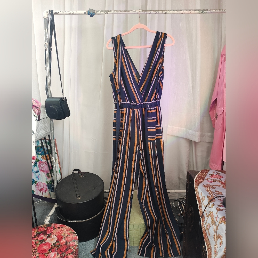 Striped jumpsuit